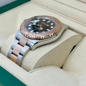 RLX Yacht-Master 37mm Steel and Everose Gold Watch - Black Dial - Oyster Bracelet 268621