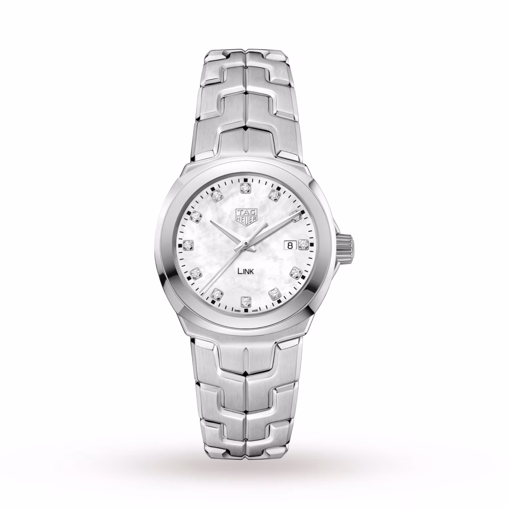 【7A Quality】TAG Heuer Link Date Quartz Date Mother Of Pearl 32mm Ladies Watch WBC1312.BA0600