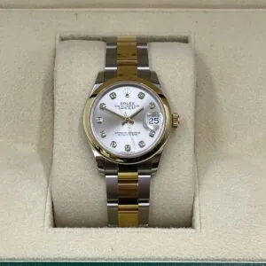 RLX Datejust m278243-0019/0020 31mm Silver Dial Yellow Rolesor Oyster Watch