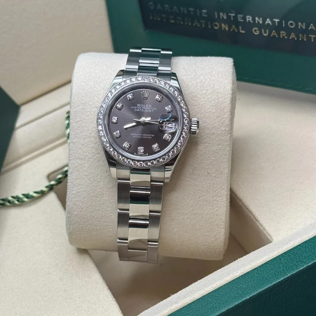 RLX Lady-Datejust 31mm 279384RBR Dark Gray set with Diamonds