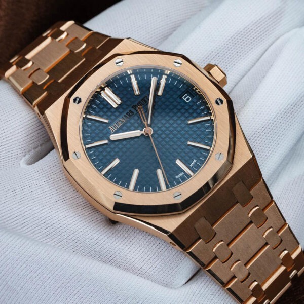 A&P ROYAL OAK Pink Gold “Night Blue Cloud 50” Dial 41mm
