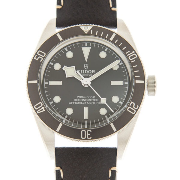 【7A Quality】TUDOR Black Bay 58 925 39mm Silver Case Taupe Dial Leather Strap Watch M79010SG-0001