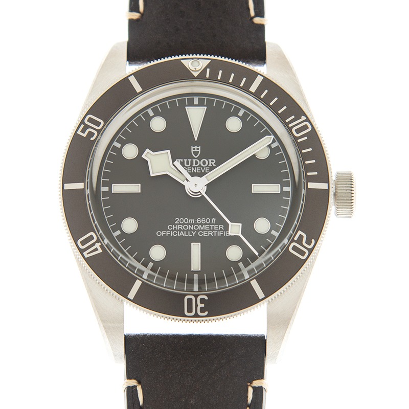 【7A Quality】TUDOR Black Bay 58 925 39mm Silver Case Taupe Dial Leather Strap Watch M79010SG-0001