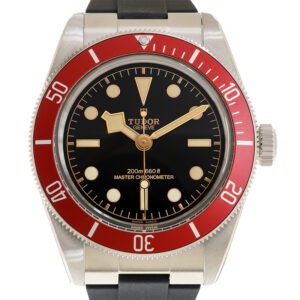 【7A Quality】TUDOR Black Bay 41mm Black Dial & Red Bezel Men's Rubber Strap Watch M7941A1A0RU-0002
