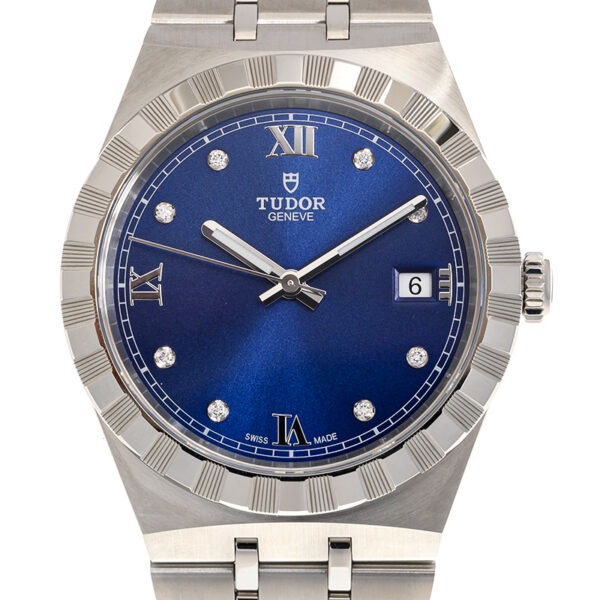 【7A Quality】TUDOR Royal 38mm Blue Diamond Dial Automatic Bracelet Watch M28500-0006