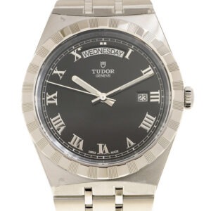 【7A Quality】TUDOR Royal Date/Day 41mm Black Roman Dial Men's Automatic Watch M28600-0003