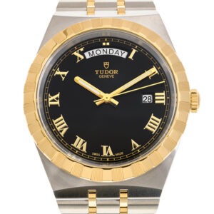 【7A Quality】TUDOR Royal Date/Day 41mm S&G Black Roman Dial Automatic Watch M28603-0003