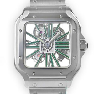 Cartier Santos Large Model Skeleton Watch WHSA0028 - United Luxury