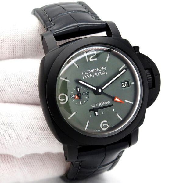【7A Quality】Panerai Luminor Dieci Giorni GMT Ceramica 44mm PAM01483