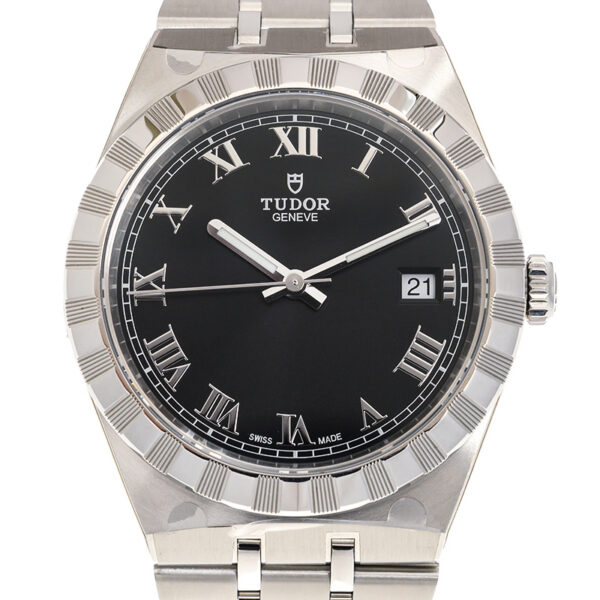 【7A Quality】TUDOR Royal 38mm Black Roman Dial Automatic Bracelet Watch M28500-0003