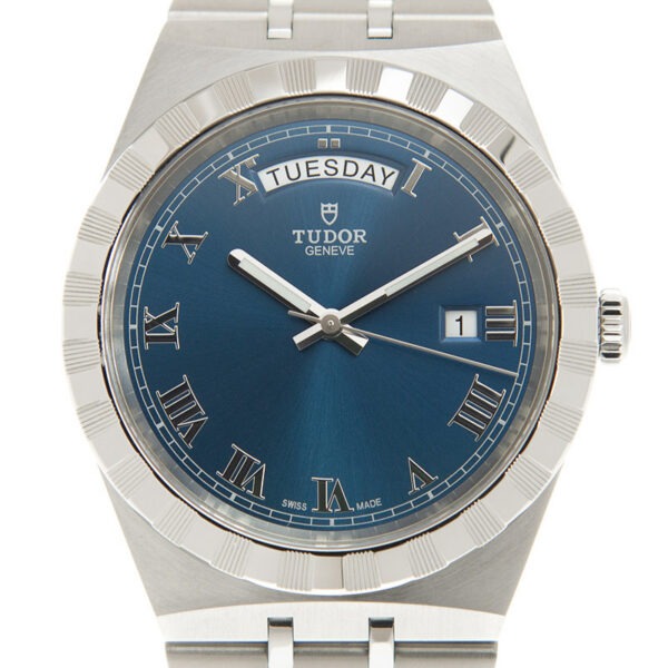 【7A Quality】TUDOR Royal Date/Day 41mm Blue Roman Dial Men's Automatic Watch M28600-0005