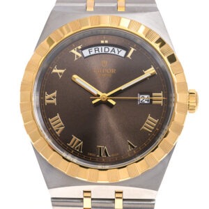【7A Quality】TUDOR Royal Date/Day 41mm S&G Brown Roman Dial Automatic Watch M28603-0007