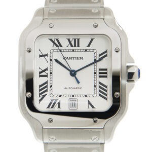 Cartier Santos Large Model Classic Silver WSSA0018 - United Luxury