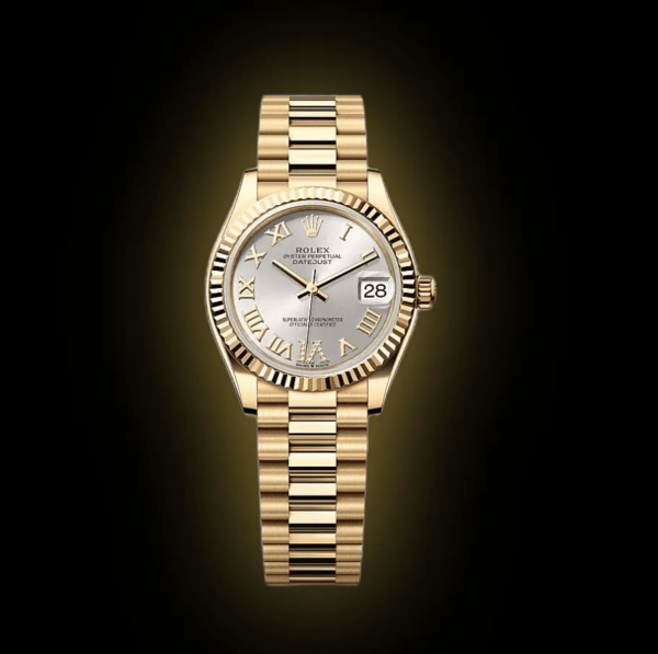 RLX Datejust m278278-0028 Silver 31mm Dial President Bracelet Watch