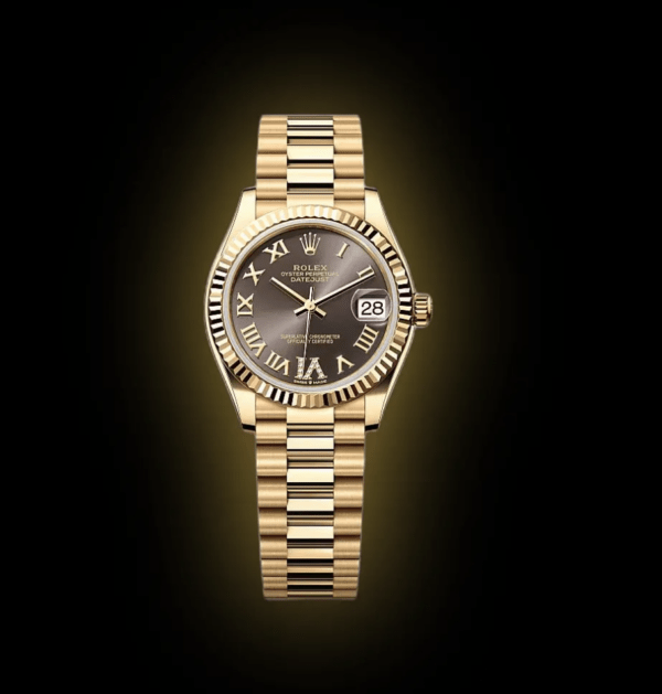 RLX Datejust m278278-0032 Dark Grey 31mm Dial President Bracelet Watch