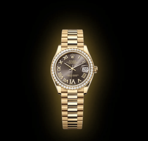 RLX Datejust m278288RBR-0026 Dark Grey 31mm Dial President Bracelet Watch