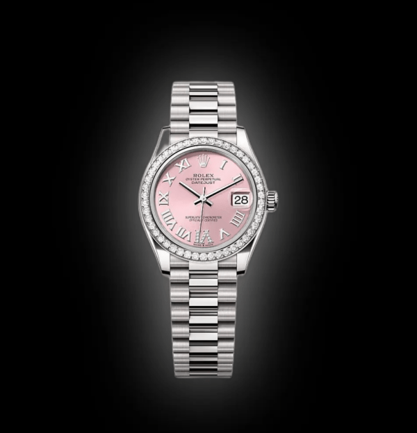 RLX Datejust m278289RBR-0018 Pink Dial White Gold President