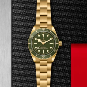 【7A Quality】TUDOR Black Bay 58 18K 39mm 18ct Yellow Gold Green Dial Bracelet Watch M79018V-0006