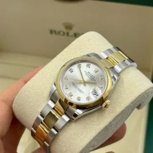 RLX Datejust m278243-0019/0020 31mm Silver Dial Yellow Rolesor Oyster Watch