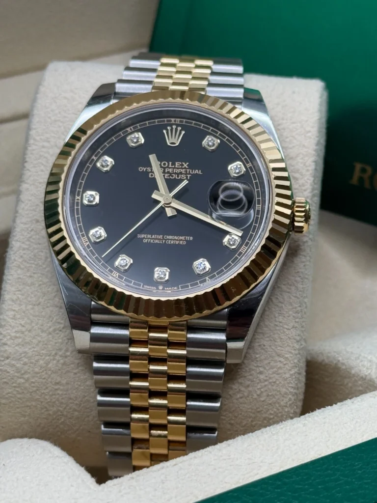 RLX Datejust 36mm 126233 Custom Black Dial Jubilee Bracelet Watch
