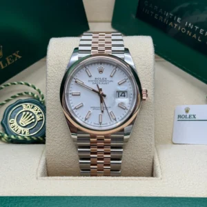RLX Datejust 36mm 126201 White Dial Jubilee Bracelet Watch