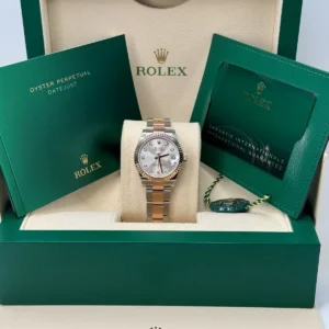 RLX Datejust m278271-0015/0016 Silver 31mm Dial Oyster Bracelet Watch