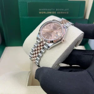 RLX Datejust m278271-0009/0010 Rose 31mm Dial Oyster Bracelet Watch