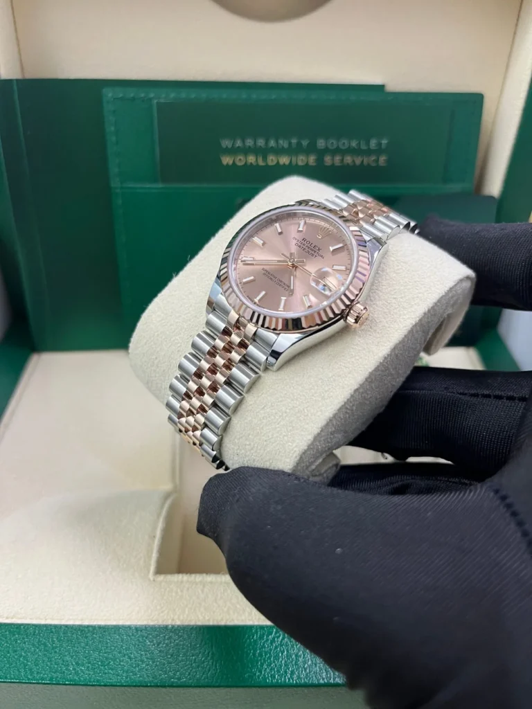 RLX Datejust m278271-0009/0010 Rose 31mm Dial Oyster Bracelet Watch