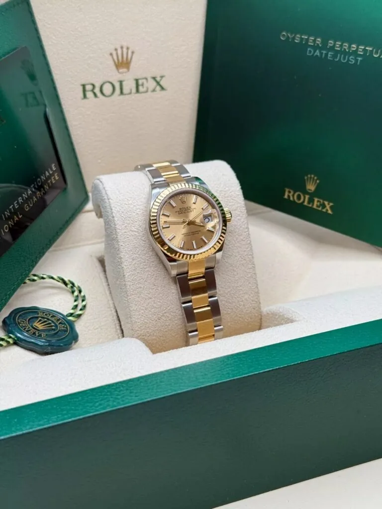 RLX Lady-Datejust 31mm 279173 Champagne Index Dial Oyster Bracelet