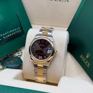 RLX Datejust m278243-0013/0014 31mm Dark Grey Dial Yellow Rolesor Oyster Watch