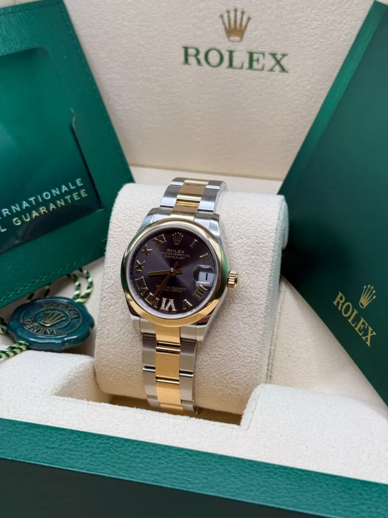 RLX Datejust m278243-0013/0014 31mm Dark Grey Dial Yellow Rolesor Oyster Watch
