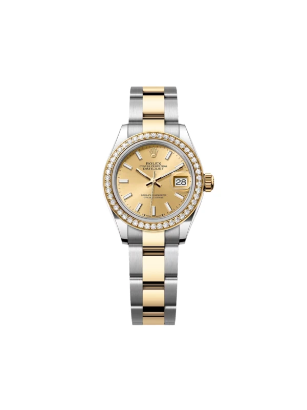 RLX Lady-Datejust 31mm 279383RBR Champagne Dial Yellow Rolesor Oyster Bracelet