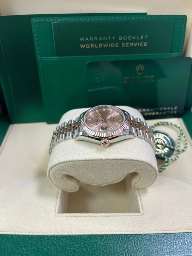 RLX Datejust m278271-0009/0010 Rose 31mm Dial Oyster Bracelet Watch