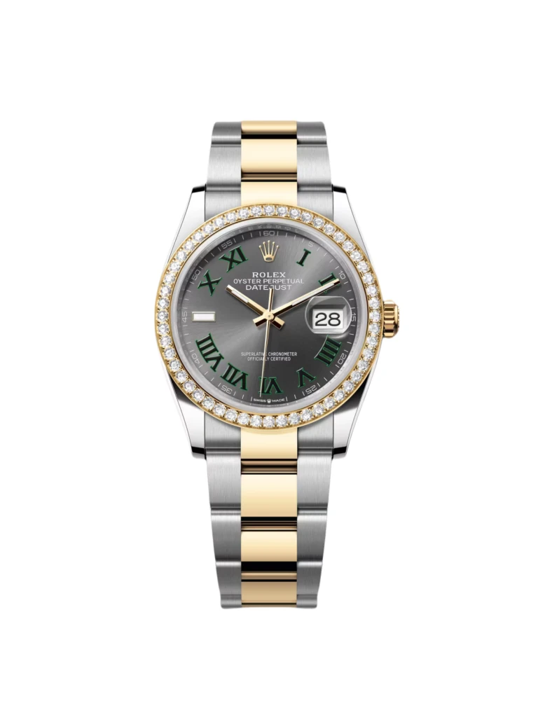 RLX Datejust 36mm 126283 Wimbledon Slate Dial Jubilee Bracelet Watch