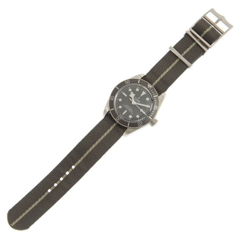 【7A Quality】TUDOR Black Bay 58 925 39mm Silver Case Taupe Dial Fabric Strap Watch