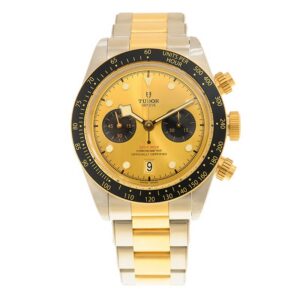 【7A Quality】TUDOR Black Bay Chrono S&G Steel and 18ct Yellow Gold Bracelet Watch M79363N-0007