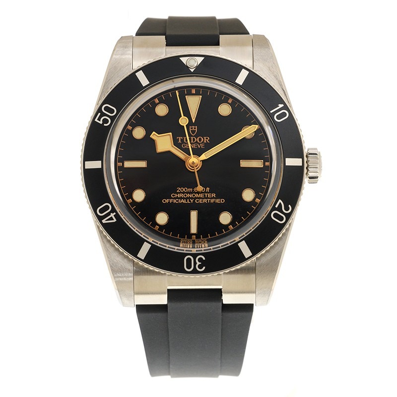 【7A Quality】TUDOR Black Bay 54 37mm Black Dial & Bezel Automatic Rubber Strap Watch M79000N-0002