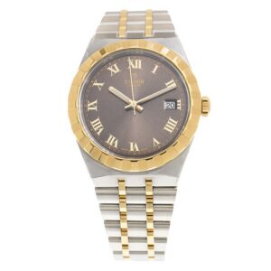 【7A Quality】TUDOR Royal 38mm Two-Tone Brown Roman Dial Automatic Bracelet Watch M28503-0007