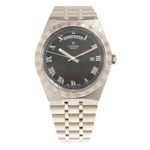 【7A Quality】TUDOR Royal Date/Day 41mm Black Roman Dial Men's Automatic Watch M28600-0003