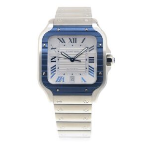 Cartier Santos Blue PVD Bezel WSSA0047 - United Luxury