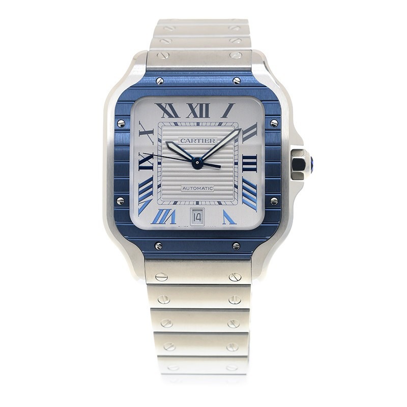 Cartier Santos Blue PVD Bezel WSSA0047 - United Luxury