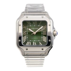 Cartier Santos Medium Model Green WSSA0061 - United Luxury