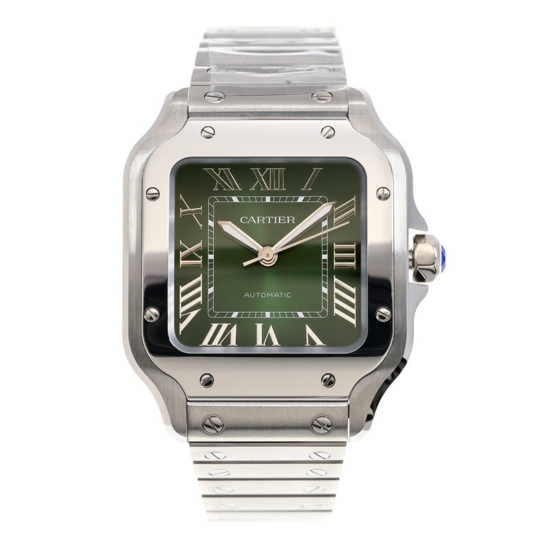 Cartier Santos Medium Model Green WSSA0061 - United Luxury