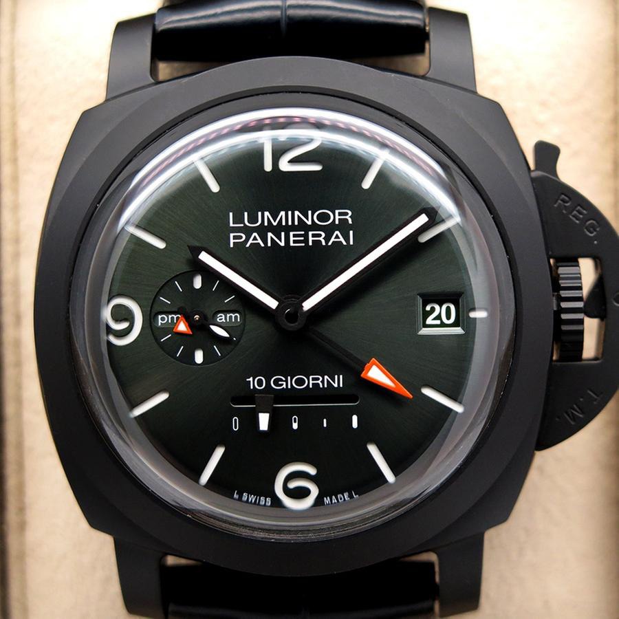 【7A Quality】Panerai Luminor Dieci Giorni GMT Ceramica 44mm PAM01483