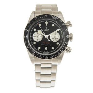 【7A Quality】TUDOR Black Bay Chrono 41mm Black/Silver Dial Men's Automatic Bracelet Watch M79360N-0001