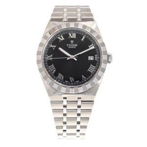 【7A Quality】TUDOR Royal 38mm Black Roman Dial Automatic Bracelet Watch M28500-0003
