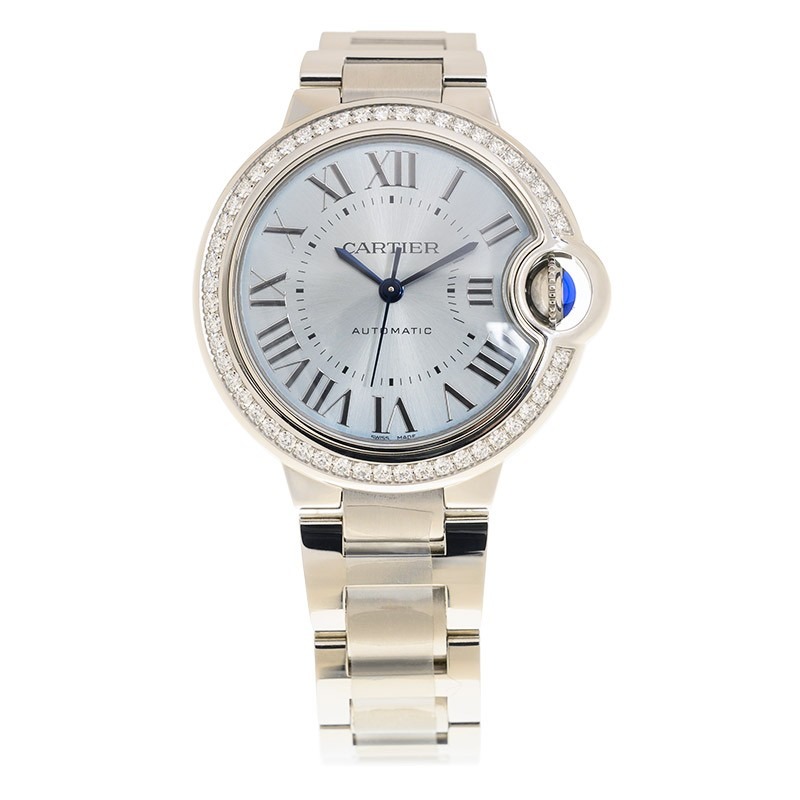 CARTIER Ballon Bleu BLEU Blue Diamond 33 mm W4BB0028 - United Luxury