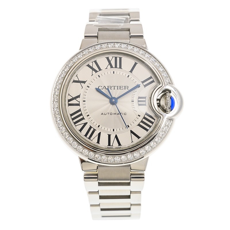 CARTIER Ballon Bleu BLEU Diamond Watch 33mm W4BB0023 - United Luxury