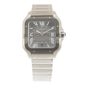 Cartier Santos Large Model Grey WSSA0037 - United Luxury