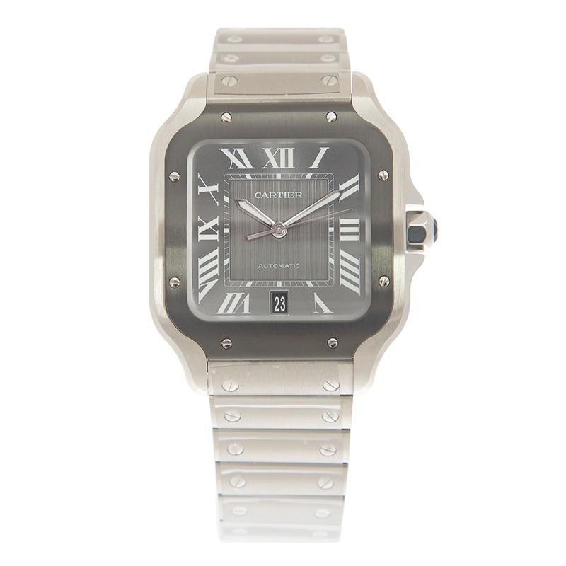 Cartier Santos Large Model Grey WSSA0037 - United Luxury